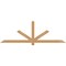 Ekena Millwork Kennewick Timber Gable Bracket, Western Red Cedar, 84"W x 28"H x 1 1/2"D x 3 1/2"F, 8/12 Pitch GBW084X28X0204KEN00SWR - alternate 1
